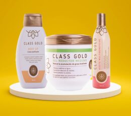 KIT ACEITE MULTIBENEFICIOS 120ML, GEL REDUCTOR Y BODY UP DE CLASS GOLD