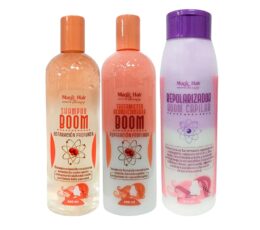 kit black reparacion shampoo + acondicionador + tratamiento repolarizador boom