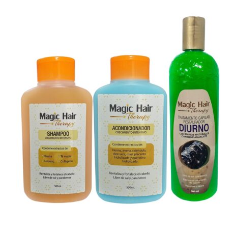 shampoo acondicionador crecimiento + tratamiento diurno