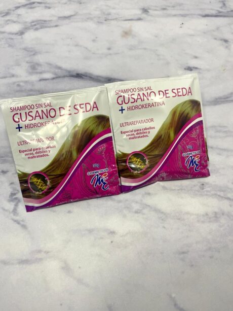 shampoo sin sal gusano de seda